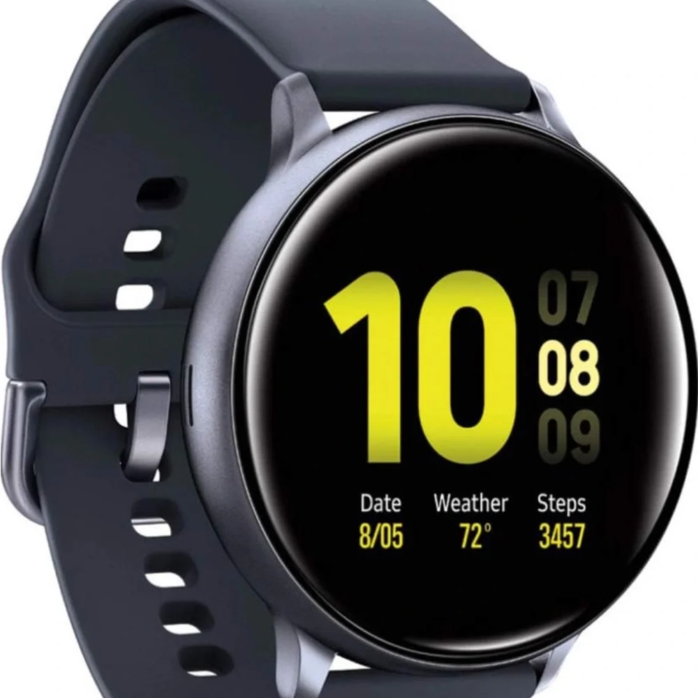 Samsung Black Smartwatch with Circular Display
